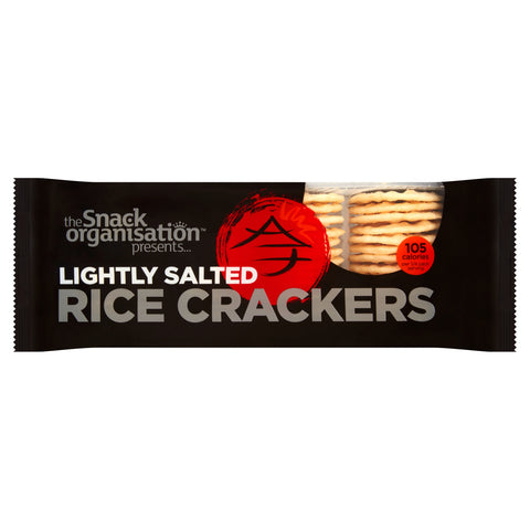 12x The Snack Org - Rice Crackers - Lightly Salted (12x 100g) - The Snack Organisation
