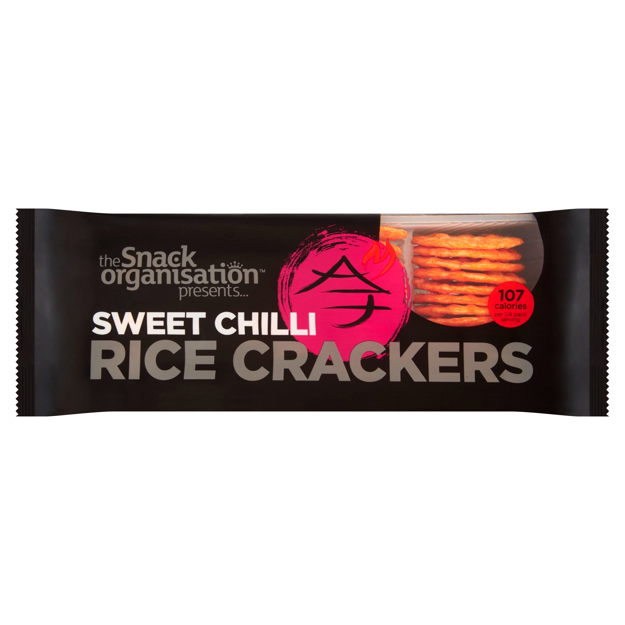 12x The Snack Org - Rice Crackers - Sweet Chilli  (12x 100g) - The Snack Organisation