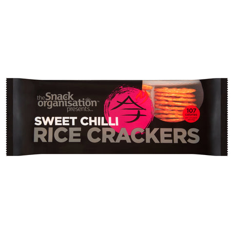 6x The Snack Org - Rice Crackers - Sweet Chilli (6x 100g) - The Snack Organisation