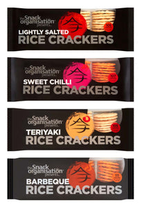 12x The Snack Org - Rice Crackers - Mixed Pack (All Flavours) - The Snack Organisation
